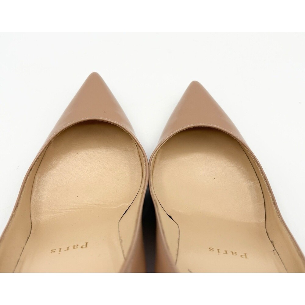Christian Louboutin Kate 70 Nude Patent Leather Pointed Toe Stiletto Heels EU 36 - Picture 8 of 15